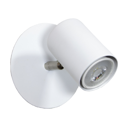 Aplique 1 luz GU10 con base de 12 cm de diámetro blanco